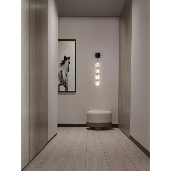 Матово черно метална LED стенна лампа Ifos – Nova Luce-image-1