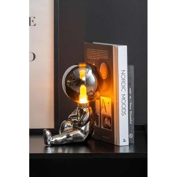 Бебешка лампа в сребрист цвят Joey – Leitmotiv-image-1