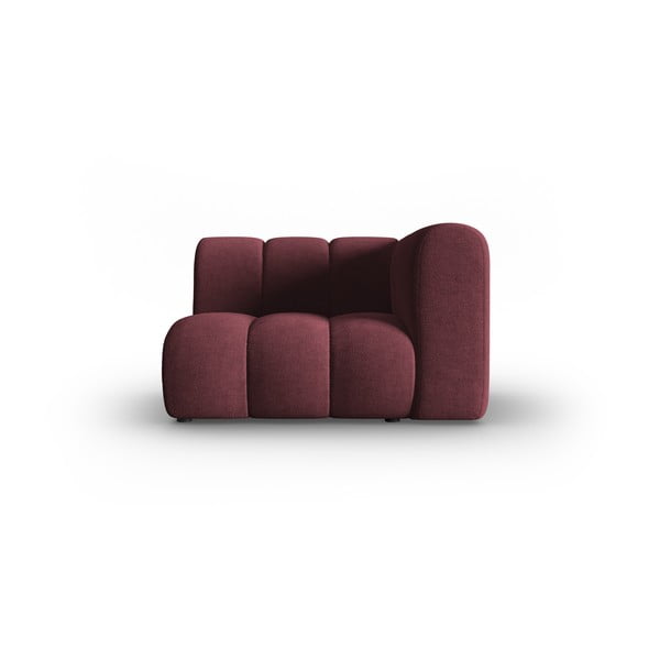 Модул за диван в цвят бордо (десен ъгъл) Lupine - Micadoni Home