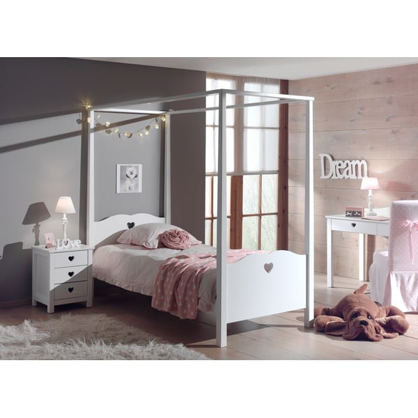 Бяло детско нощно шкафче Amori - Vipack-image-1