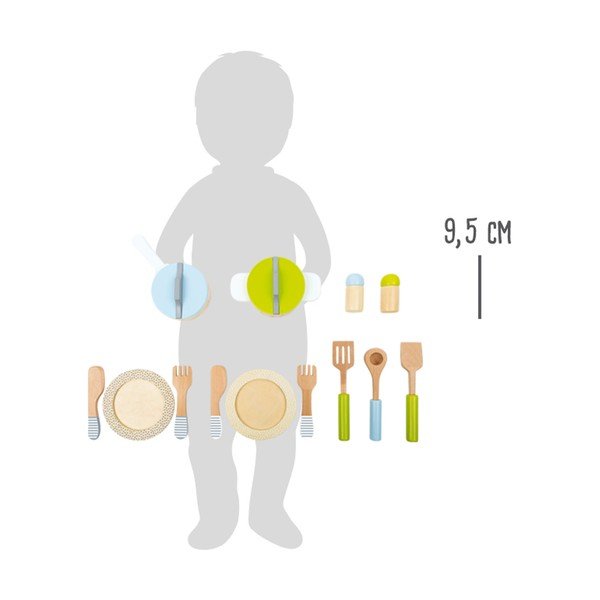 Кухня за игра Дървен детски кухненски комплект - Legler-image-3