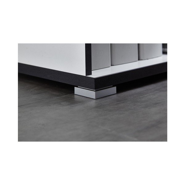 Bílý pracovní stůl s odkládacím stolkem s šuplíky Germania X-image-2