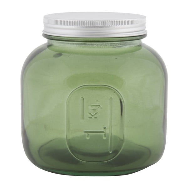 Зелена кутия от рециклирано стъкло Coperchio, ⌀ 13 cm - Mauro Ferretti