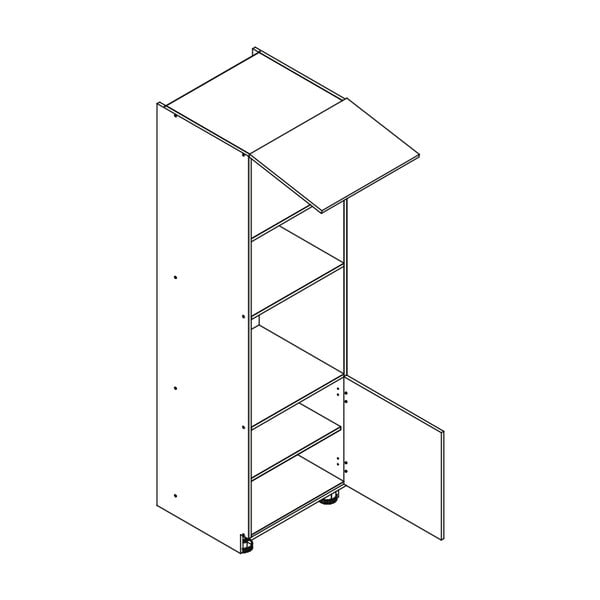 Висок кухненски шкаф за вградена фурна и микровълнова печка (ширина 60 cm) Kai - STOLKAR-image-2