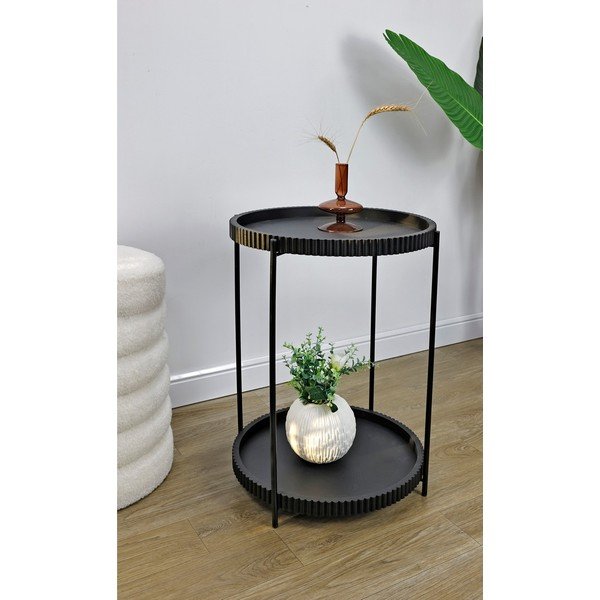 Метална кръгла странична масичка ø 42 cm Herdys – Yes Everyday-image-1