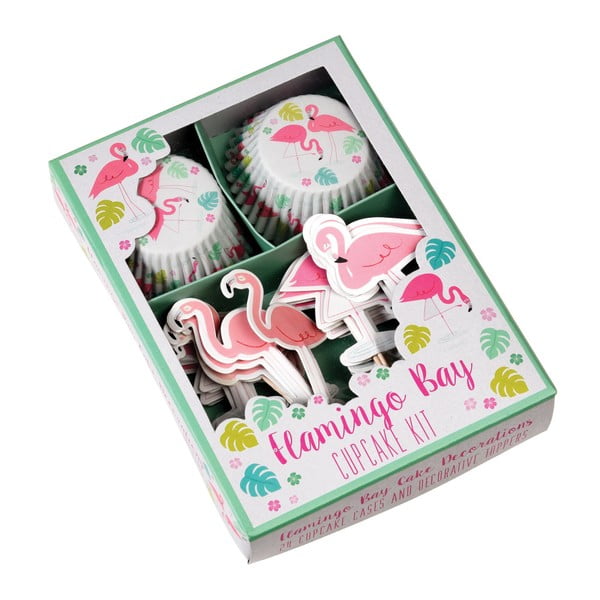 Set na zdobení cupcaků Rex London Flamingo Bay