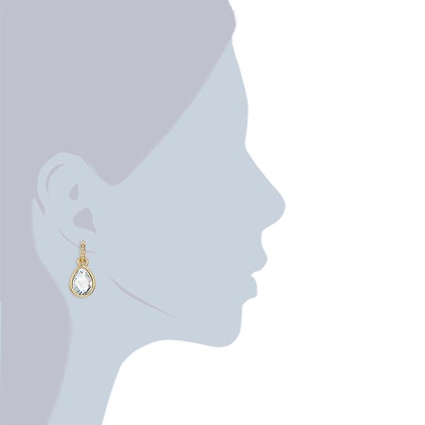 Náušnice s krystaly Swarovski Lilly & Chloe Clearly-image-1