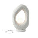 Бяла метална настолна лампа (височина 50 cm) Lore – Opviq lights