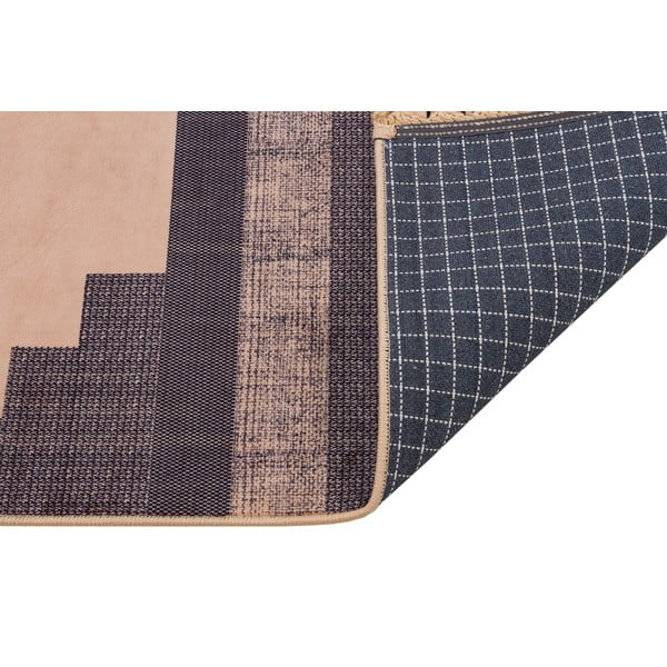 Кафяв и бежов миещ се килим 300x100 cm - Vitaus-image-2