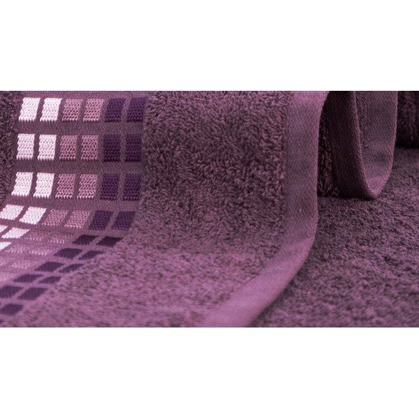 Тъмнолилава памучна кърпа 50x100 cm Darwin - My House-image-1