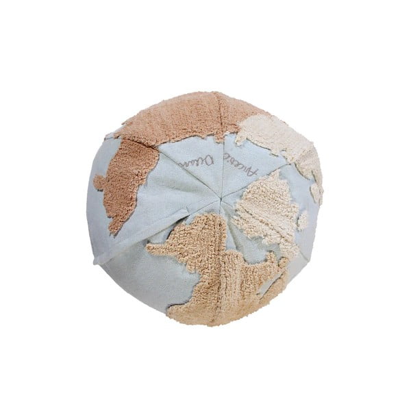 Син/бежов детски пуф World Map – Lorena Canals-image-3