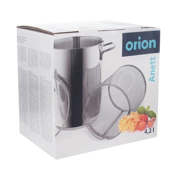 Съд от неръждаема стомана с капак за индукция 4 л Anett - Orion-image-4