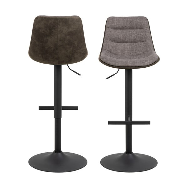 Сив бар стол с регулируема височина (височина на седалката 86 cm) Adisa – Actona-image-2