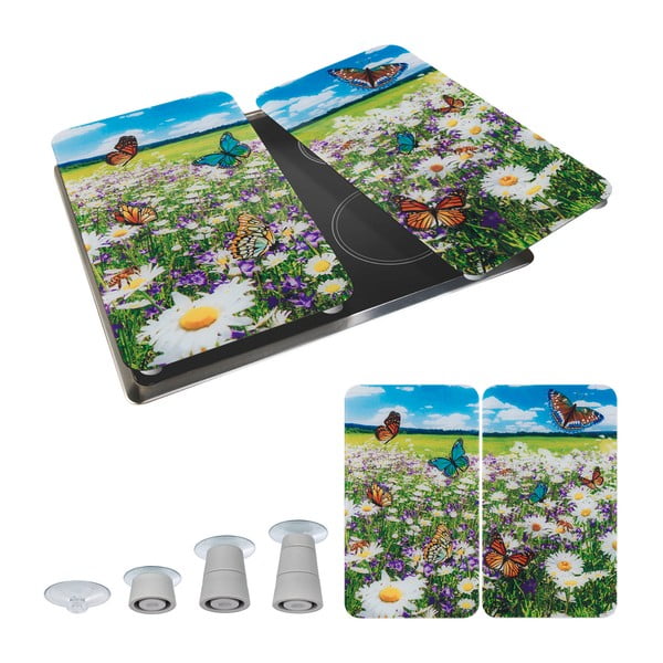 Капаци за печка 2 бр. от закалено стъкло 52x30 cm Summer Meadow – Maximex-image-2