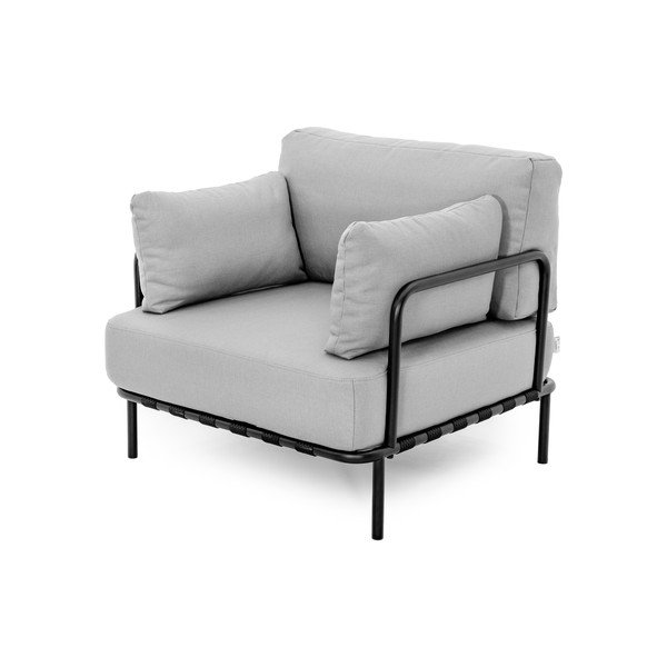 Светлосиво тапицирано градинско кресло Salve - Sit Sit-image-3