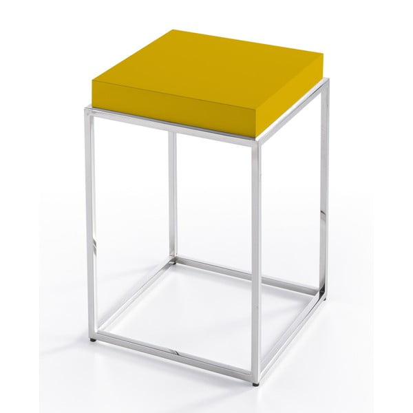 Žlutý odkládací stolek Ángel Cerdá Balduino