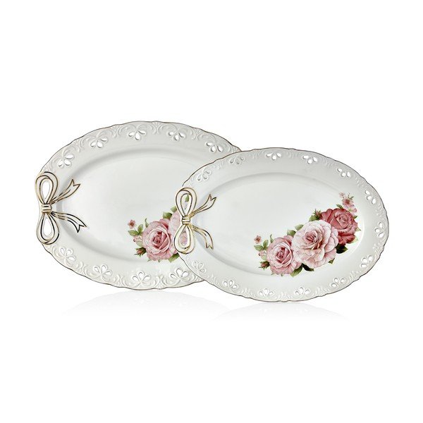 Комплект от 2 порцеланови чинии Dina - Noble Life