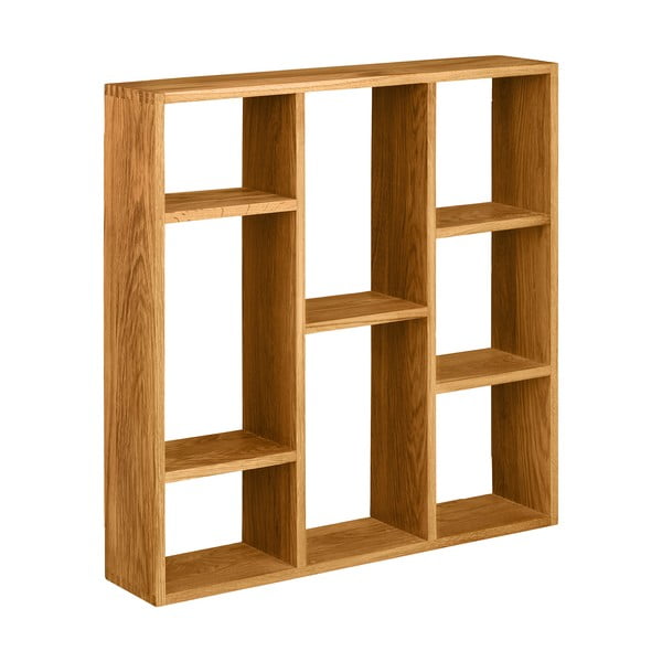 На няколко нива стенен рафт от масивен дъб в естествен цвят 15 cm Townsville – House Nordic-image-2