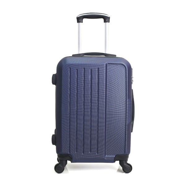 Modrý cestovní kufr na kolečkách Hero Maroko, 37 l