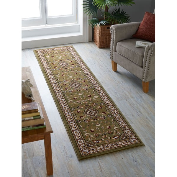 Зелена пътека 66x300 cm Sherborne - Flair Rugs-image-1