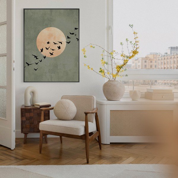 Печатна картина с включена рамка 60x80 cm Midnight Flight – Styler-image-4