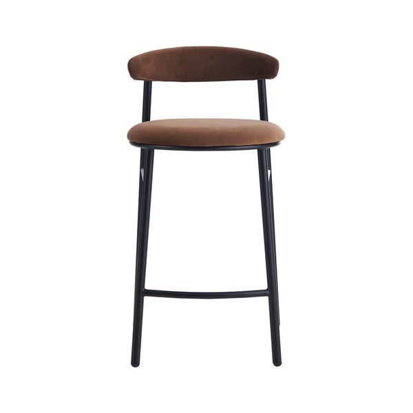 Кафяв метален бар стол (височина на седалката 66 cm) Doggi – Ellos Home-image-4