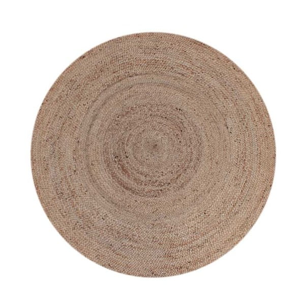 Кафяв ютен кръгъл килим ø 180 cm – LABEL51