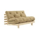 Кафяво-бежов разтегателен диван 140 cm Roots - Karup Design