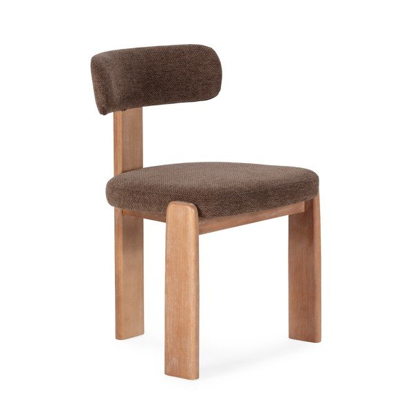 Кафяви тапицирани трапезни столове в комплект 2 бр. Nadia – MOME-image-3