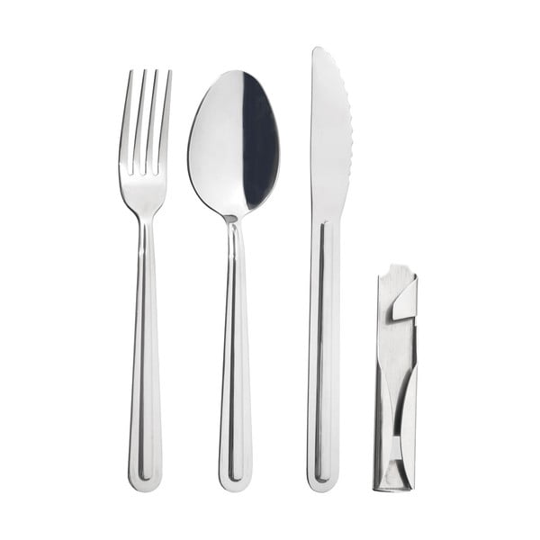 Прибори за хранене от неръждаема стомана в сребрист цвят 4 бр. KEMP – Orion