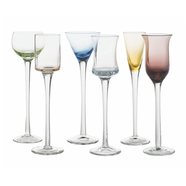 Комплект от 6 чаши за шотове Colours, 40 ml - KJ Collection