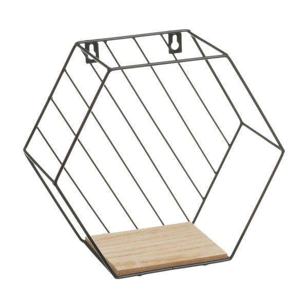 Черни/естествени рафтове в комплект от 3 броя 31 см - Casa Selección-image-1