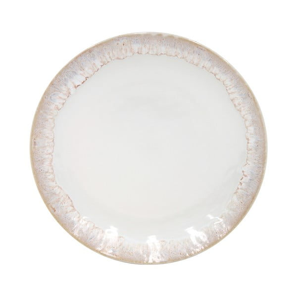 Бяла каменоделска десертна чиния Taormina, ⌀ 22 cm - Casafina