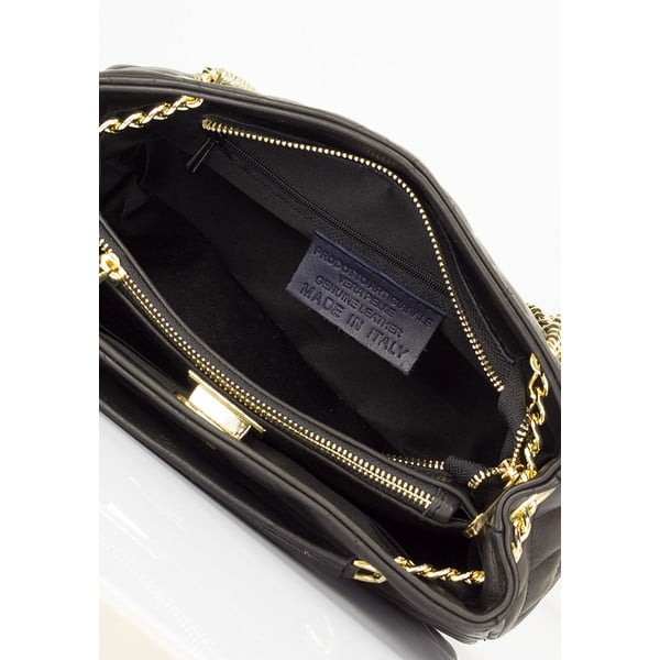 Kožená kabelka Lisa Minardi 7008 Black-image-3