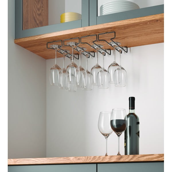 Стенни поставки за чаши за вино от неръждаема стомана в комплект от 2 броя Lava - Metaltex-image-2