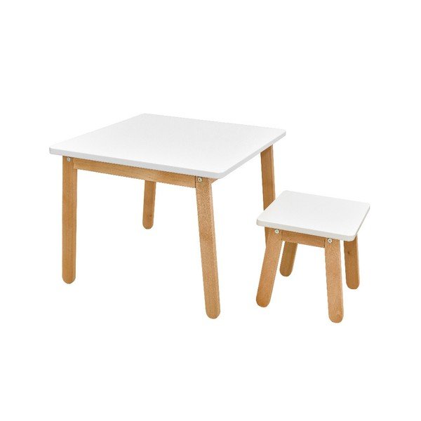 Бяла детска маса Woody - BELLAMY-image-3