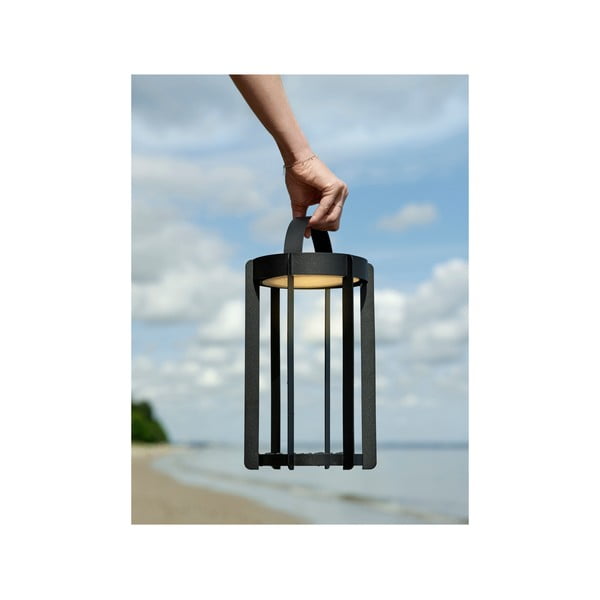 Черен екстериорен LED фенер с USB (височина 30 cm) Firefly – Zone-image-4