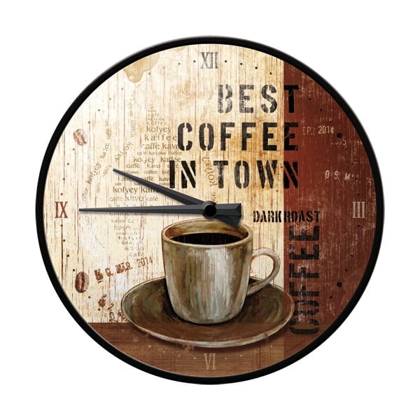 Часовник "Най-доброто кафе в града", 31 см - Unknown