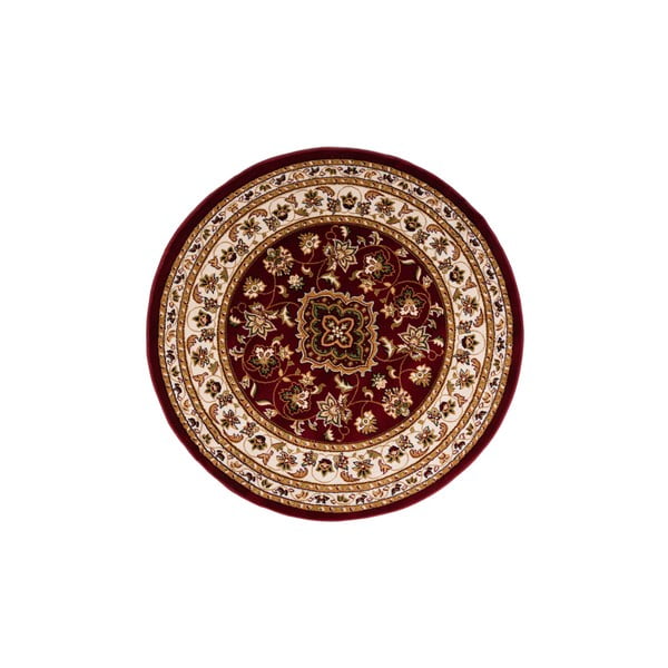 Червен кръгъл килим 133x133 cm Sherbone - Flair Rugs