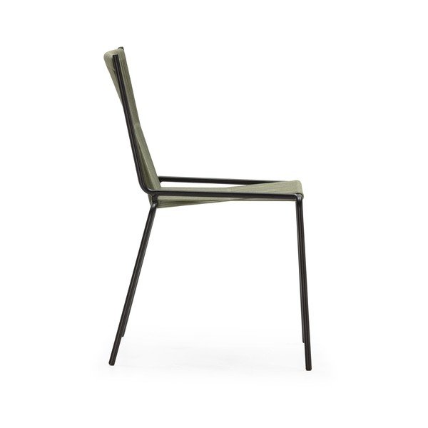 Зелени метални трапезни столове в комплект за подреждане 2 бр. Emily – Marckeric-image-4