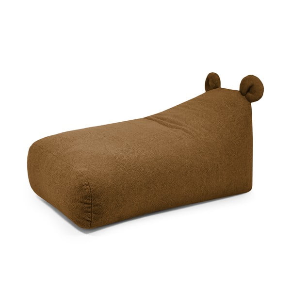 Кафяв детски пуф от букле Snug 130 Bear – SLOWDOWN