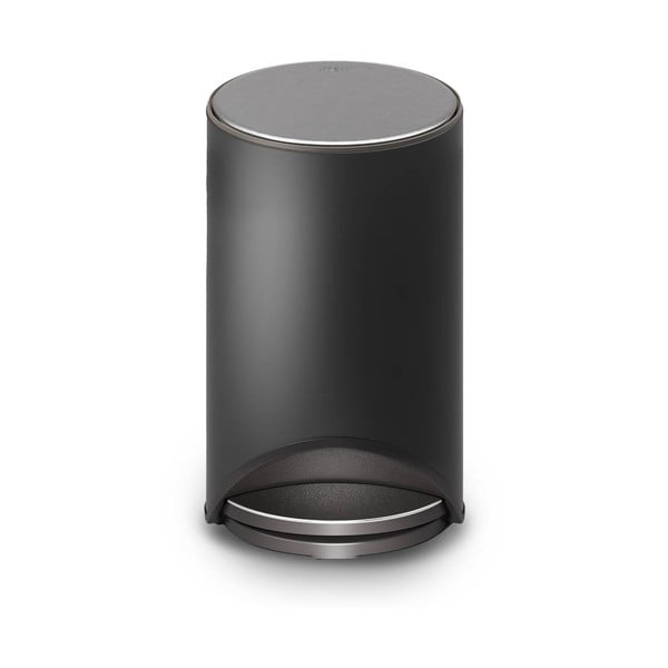 Матово черно метално кошче за боклук с педал 10 l Arc – Joseph Joseph