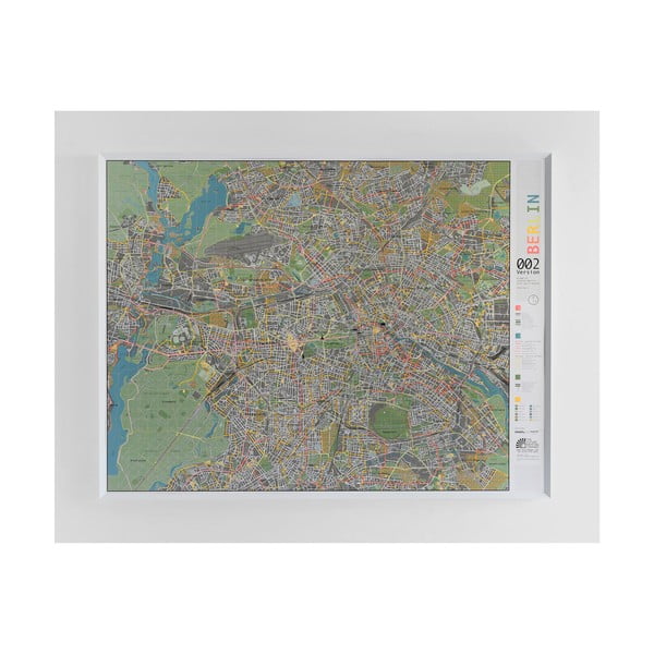 Магнитна карта на Берлин The Future Mapping Company Улична карта на Берлин, 130 x 100 cm - THE FUTURE MAPPING COMPANY