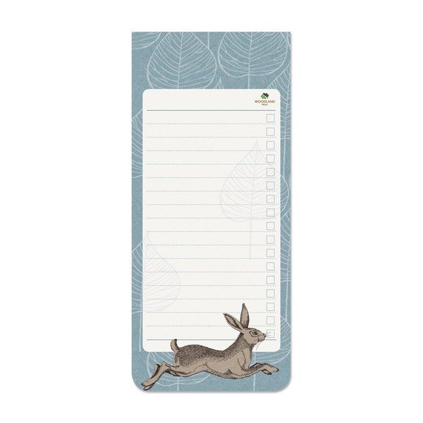 Poznámkový bloček s magnetem Go Stationery Woodland Hare To Do-image-1