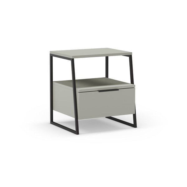 Зелено-сиво нощно шкафче Velia – Marckeric-image-3