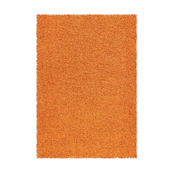 Koberec Shaggy 160x230 cm s 3 cm dlouhým vlasem, oranžový