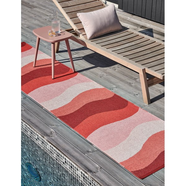 Червен килим за открито и закрито 70x100 cm Urvi Fire – Pappelina-image-4