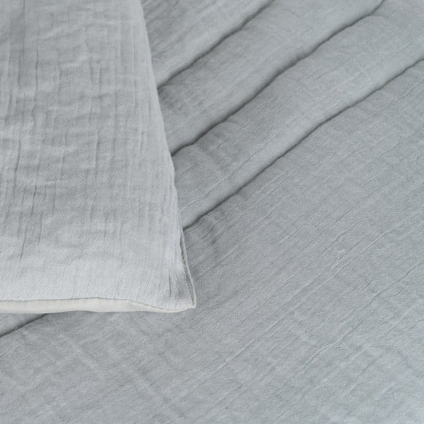 Сиво-зелено капитонирано покривало за легло 230x260 cm – Ixia-image-1