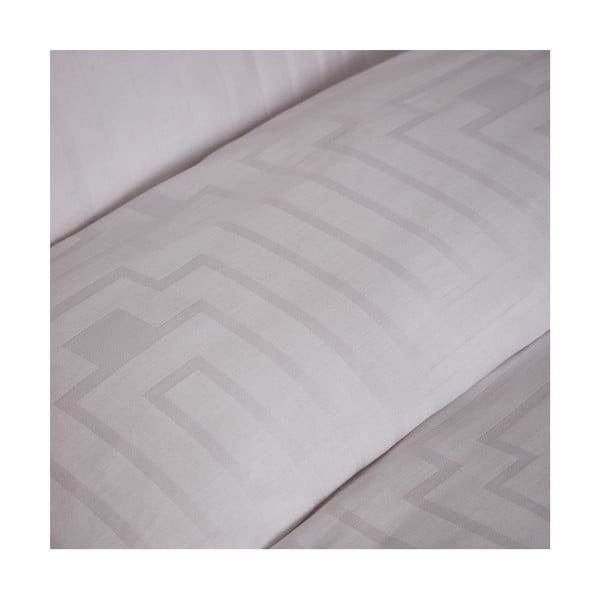 Бяло памучно сатенено спално бельо за единично легло 135x200 cm - Bianca-image-3