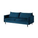 Тъмносин кадифен диван 203 cm Juli – Ropez